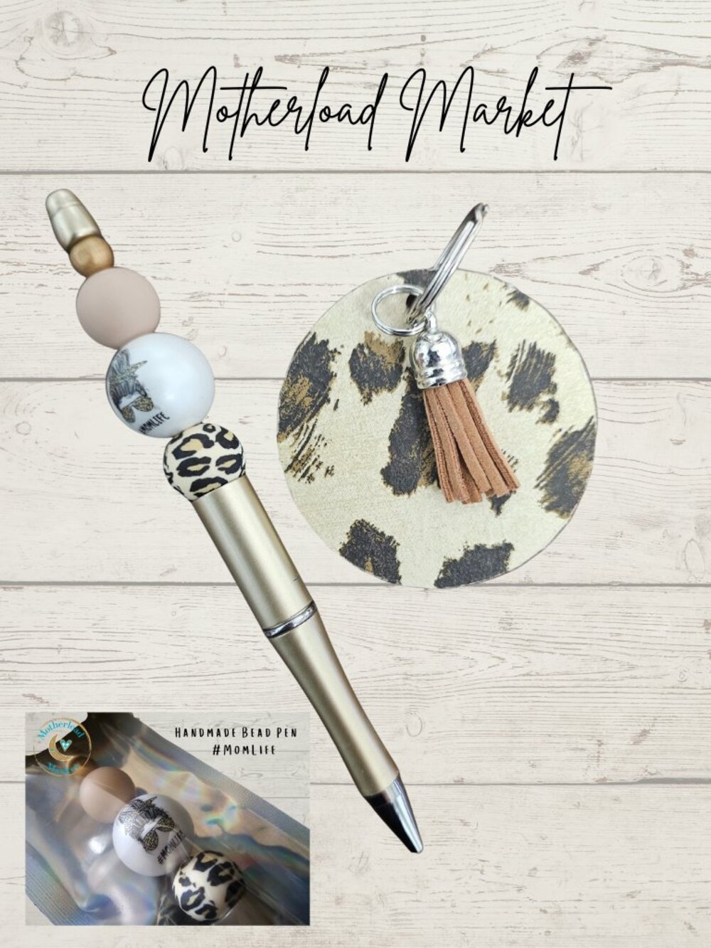 Handmade Mom LIfe Pen & Key Chain Set
